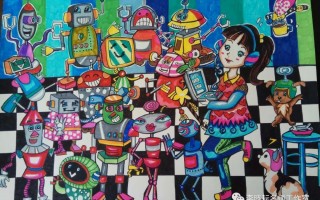 与科技有关的画 33张科技与传承 科技科幻绘画获奖素材
